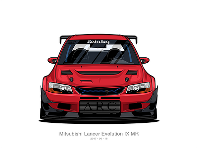 Mitsubishi Lancer Evolution IX car design evo icon mitsubishi photoshop race red shot wrc