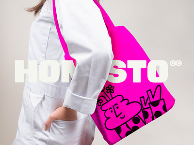 HONESTO cc Tote Bag branding design graphic design illustration logo