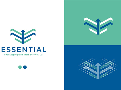 Essential Bookkeeping And Financial Services branding designer graphic design logo logo branding minimalist