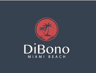 DiBono Miami Beach branding graphic design logo logo design minimalist