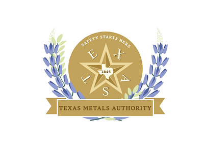 Texas Metals Authority 3d branding design graphic design illustration logo logo design minimalist vector