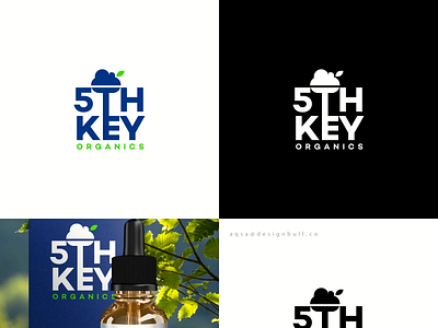 5th Key Organics 3d branding graphic design illustration logo logo design minimalist vector