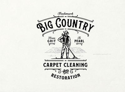Big Country Carpet Cleaning branding design graphic design logo logo design minimalist