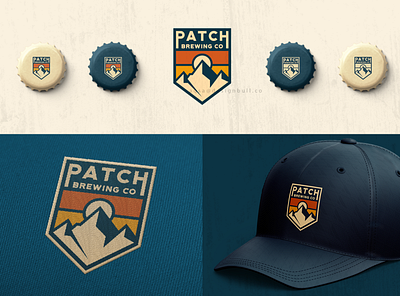 PATCH brewing co branding design graphic design logo logo design minimalist