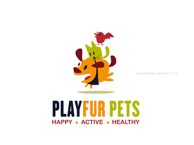 PLAYFUR PETS branding design graphic design logo logo design minimalist