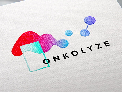 Onkolyze Logo Design branding gradient logo logo medical science