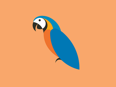 Parrot animal art bird clean cool design fly geometric geometry illustration illustrator logo parrot simple vector