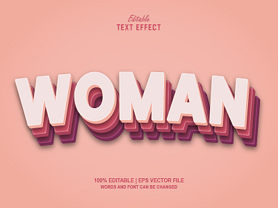 Text Effect Woman Mockup 3D Layer Style 3d 3d mockup 3d text effect day design font effect girl graphic design illustration mockup mother sweet template text effect woman women
