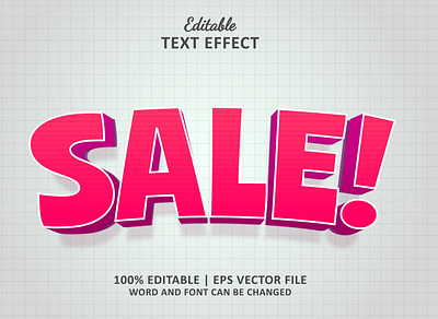 Text Effect Sale Style 3D Cartoon 3d 3d mockup 3d text effect banner big deal branding discount flash sale font effect grand opening mockup promotion sale sale banner special offer template text effect