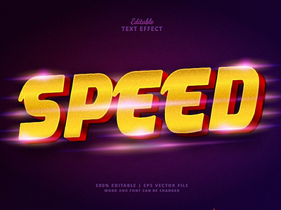 Speed Text Effect Style Cinematic 3D 3d 3d mockup 3d text effect car cinema cinematic design font effect illustration logo mockup movie movie title race racing speed sport template text effect