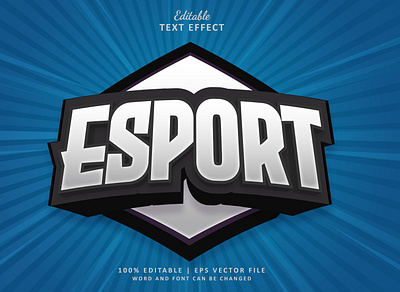 Text Effect Esport Mockup 3D Style Logo Gaming 3d 3d mockup 3d text effect esport font effect game gaming graphic design logo logo game logo gaming mockup motion graphics player sport template text text effect