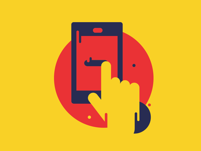 Mobile . ai exp icon illustration mobile x x yellow