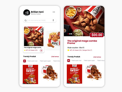 Ayam yang sangat enak... ~Mobile apps kfc 3d animation branding graphic design logo motion graphics ui