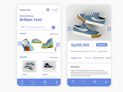 mengikat sepatu, mobile apps sepatu lokal :)) 3d animation branding graphic design logo motion graphics ui