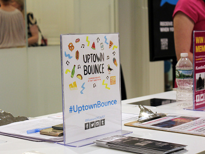 Uptown Bounce fun illustration museum postcard uptown bounce