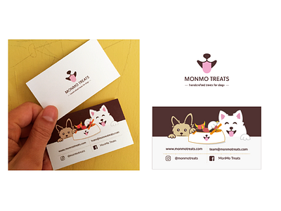 MONMO TREATS - Business Card business card design design illustration