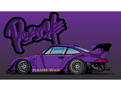 Car Drawing with Graffiti Background by NUR UDDIN on Dribbble