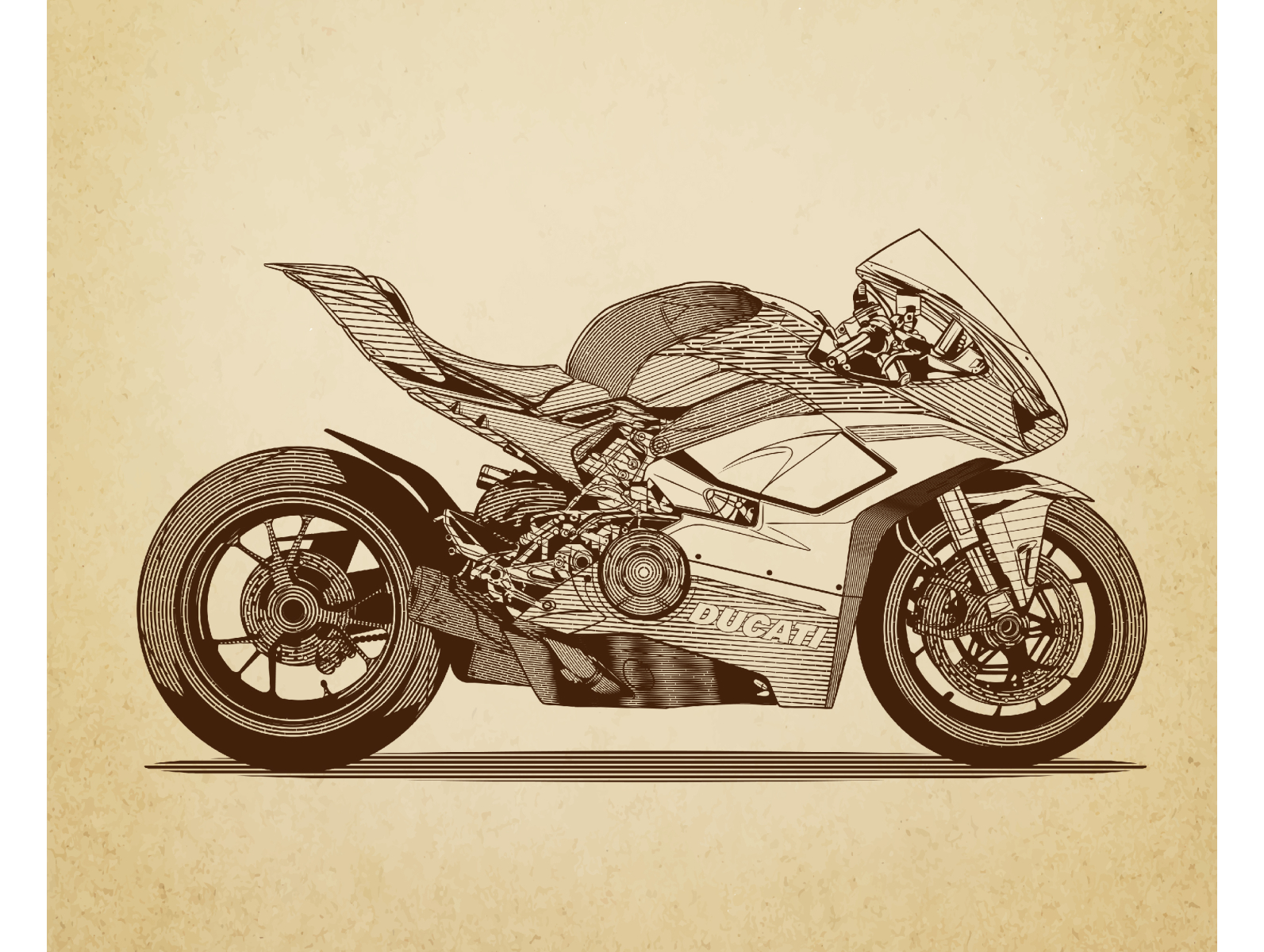 2,370 Motorcycle Pencil Drawing Images, Stock Photos & Vectors |  Shutterstock