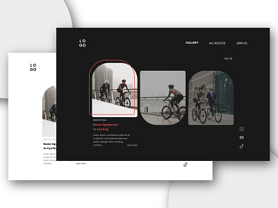 Landing Page for Cycling - UI Design