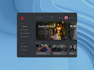 Netflix Dashboard Design branding dashboard design desktop design graphic design logo mobile app movie netflix redesign ui uiux ux web design