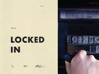 Locked In Letterpress futura hunter oden letterpress rockwell typography