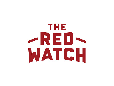 The Red Watch Logotype athletic hunter oden lockup logotype soccer