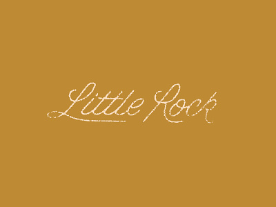 Little Rock Script arkansas hand lettered hunter oden lettering script vintage