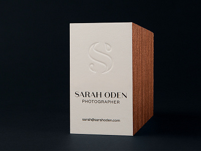 Sarah Oden Photographer Business Cards