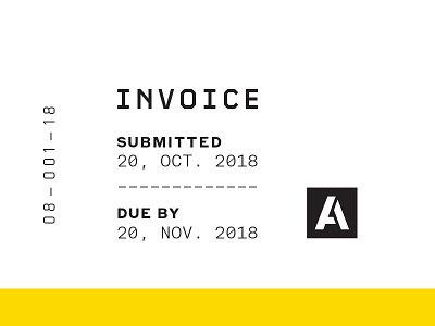 Invoice/Receipt Deets agdg data invoice monospace numerals receipt tech technical type typography