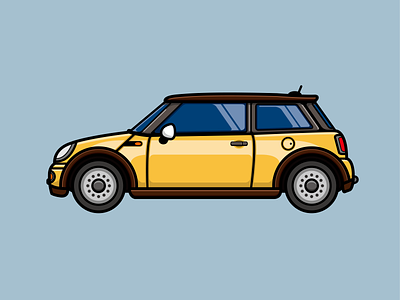 Mini Cooper car cooper cute flat flat icon icon image logo mini mini cooper motor vector
