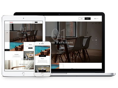 Illom furniture website renewal app application design graphic mobile mockup redesign renewal ui ux