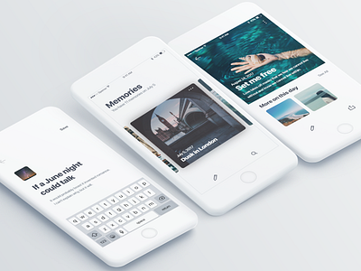 Memory on this day - UI/UX Design for iOS by Hyouk Seo (Spemer) on Dribbble