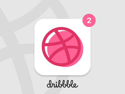 Two Dribbble Invitations app dribbble giveaway icon invitation invitations invite invites newbie player