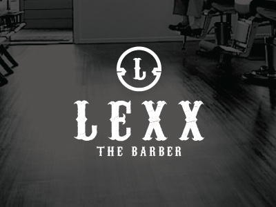 Lexx The Barber logo design barber branding identity design logo design salt lake city utah