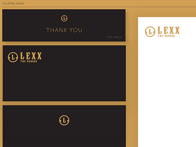Lexx The Barber Collateral Design brand design brand identity design branding logo design salt lake city utah
