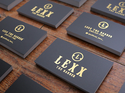 Brand identity design for Lexx The Barber brand design identity system logo design utah