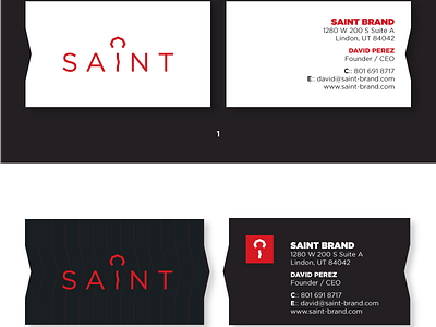 Saint Logo - Business Cards Design