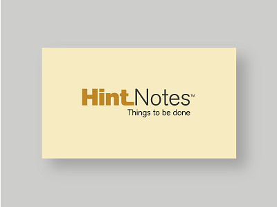 Hint Notes Identity Design