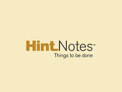 Hint Notes Identity Design