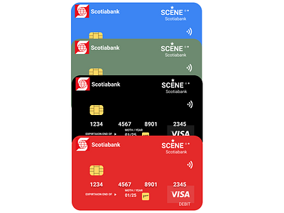 Debit card design (Scotiabank)