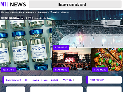News website design branding canada design financial media montreal news newspaper newspapers personal ux website