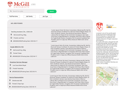 McGill Workday redesign apply applying branding design graphic illustration linkedin mcgill website work