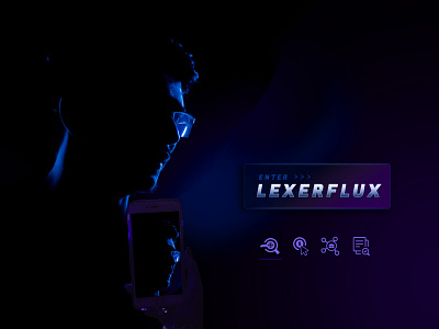 Lexerflux Web Design black and purple dark minimalist modern web design