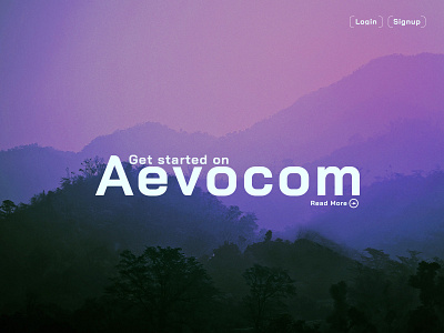 Aevocom black and purple dark design inspiration minimalist modern purple web design