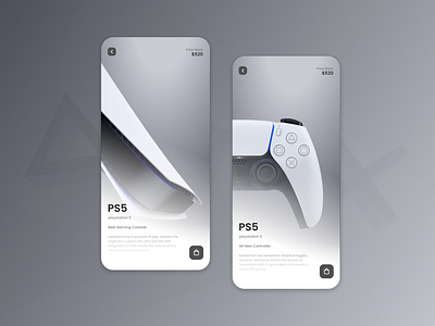 PS5(PlayStation 5) App Ui Design