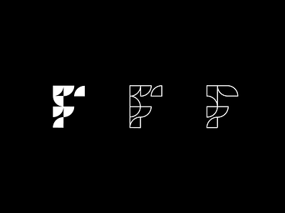 Letter F logo mark symbol
