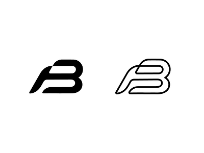 B and F Initials b bf f graphic design initials logo symbol typography wordmark