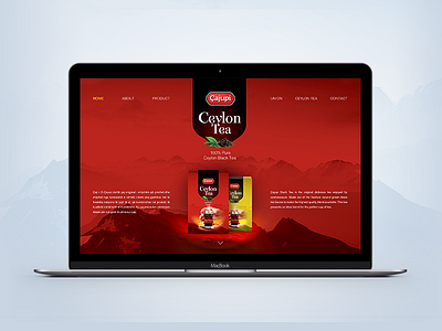 Çajupi - Ceylon Black Tea black ceylon graphicdesign tea web webdesign