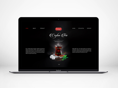 Çajupi - Ceylon Black Tea black ceylon graphicdesign tea web webdesign