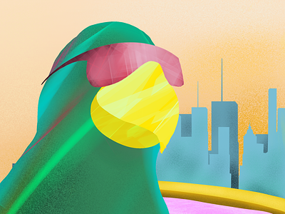 Parrot swag art graphic design procreate vector